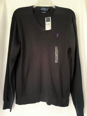 Polo Ralph Lauren pima cotton knit V-neck sweater